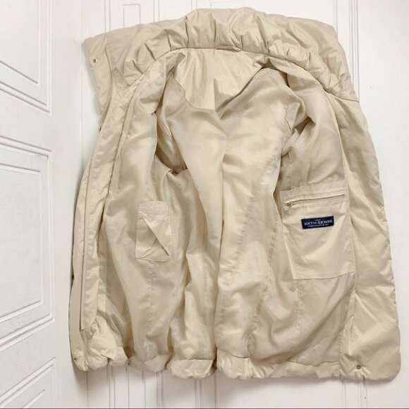 YOUR SIXTH SENSE German winter neutral cream jacket women size 8 - Picture 7 of 13